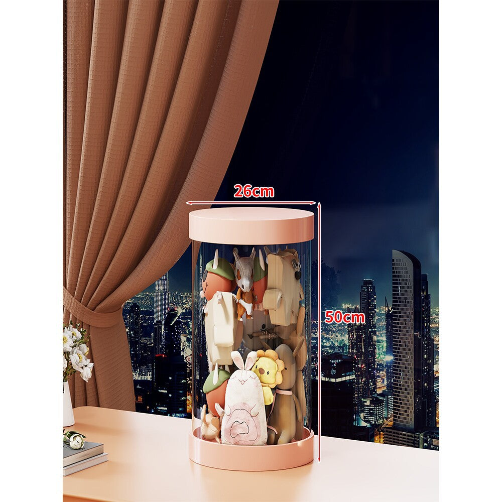 Tall Clear Acrylic Plush Toy Display Tower Organizer