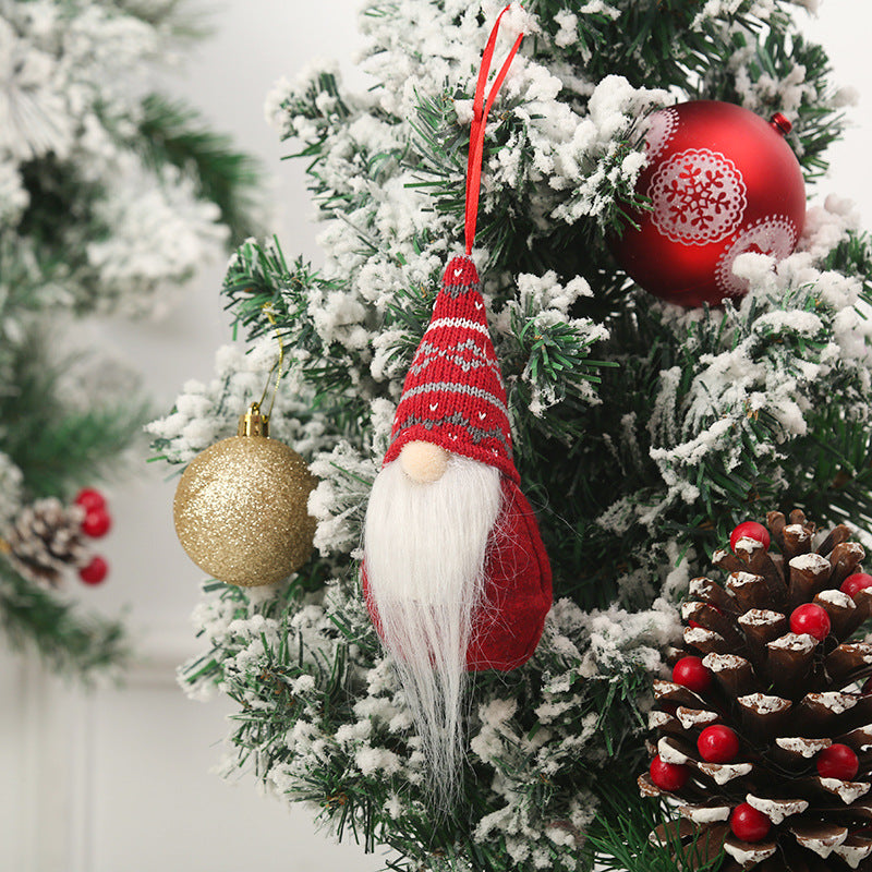 Cute Christmas tree decoration in gnome design Stornfield