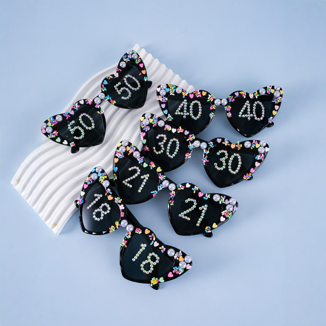 Decorative Celebration Heart-Shaped Sunglasses Stornfield