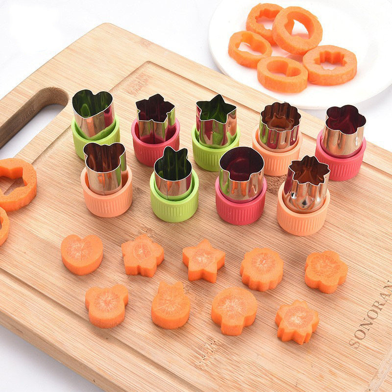Cookie cutter set with antibacterial silicone and stainless steel molds Stornfield