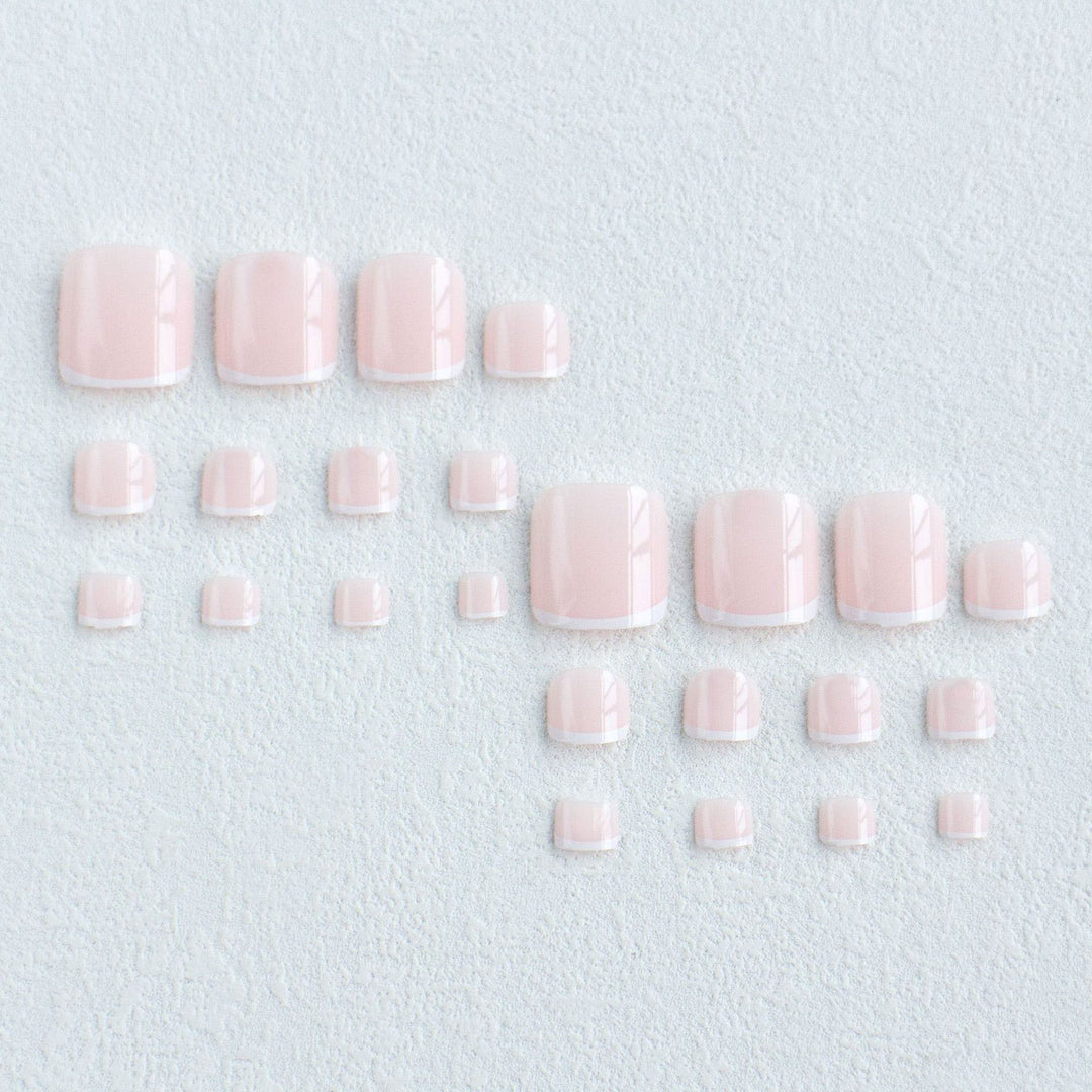Elegant French Tip Pedicure