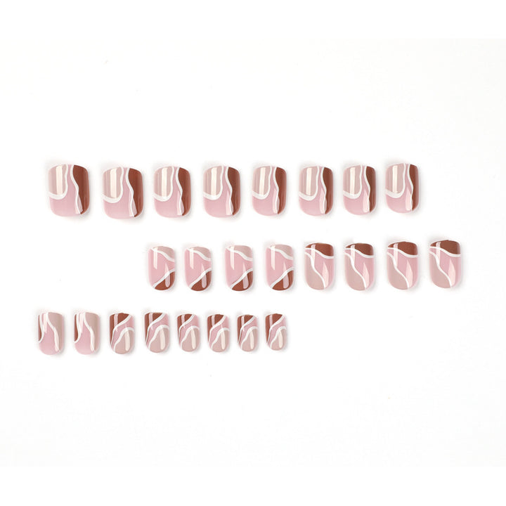 Elegant Nail Art with Geometric Design Stornfield