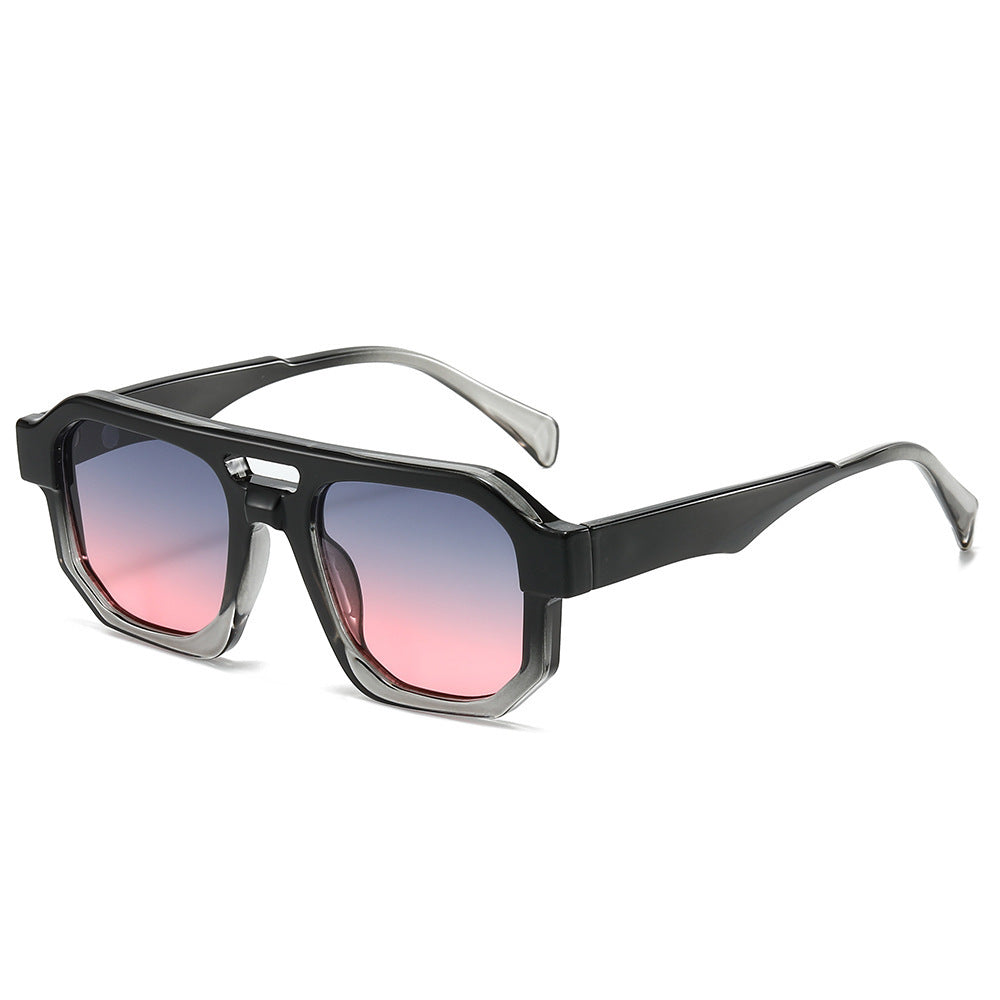 Fashion-Forward Geometric Oversized Sunglasses Stornfield