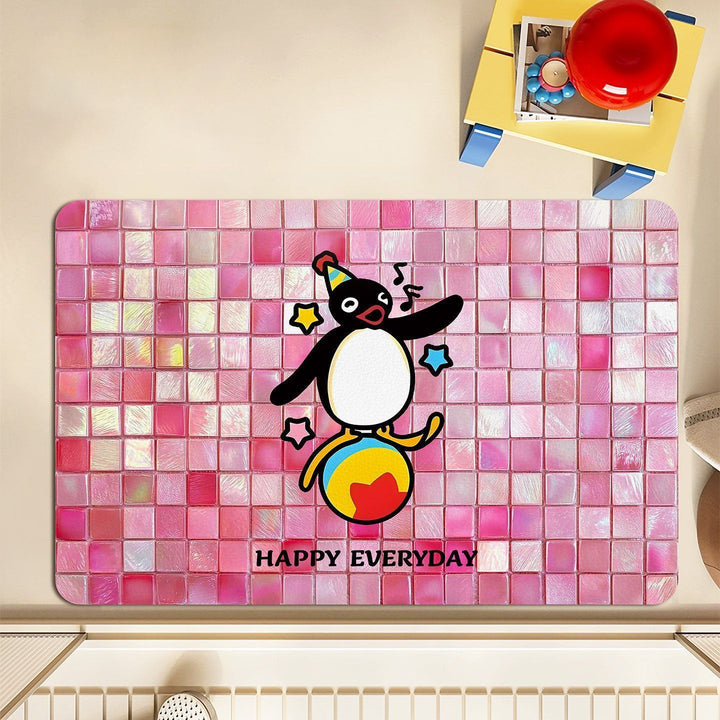 Cute Penguin-Themed Doormat