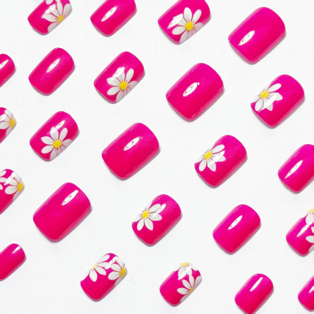 Artificial nails with floral designs Stornfield
