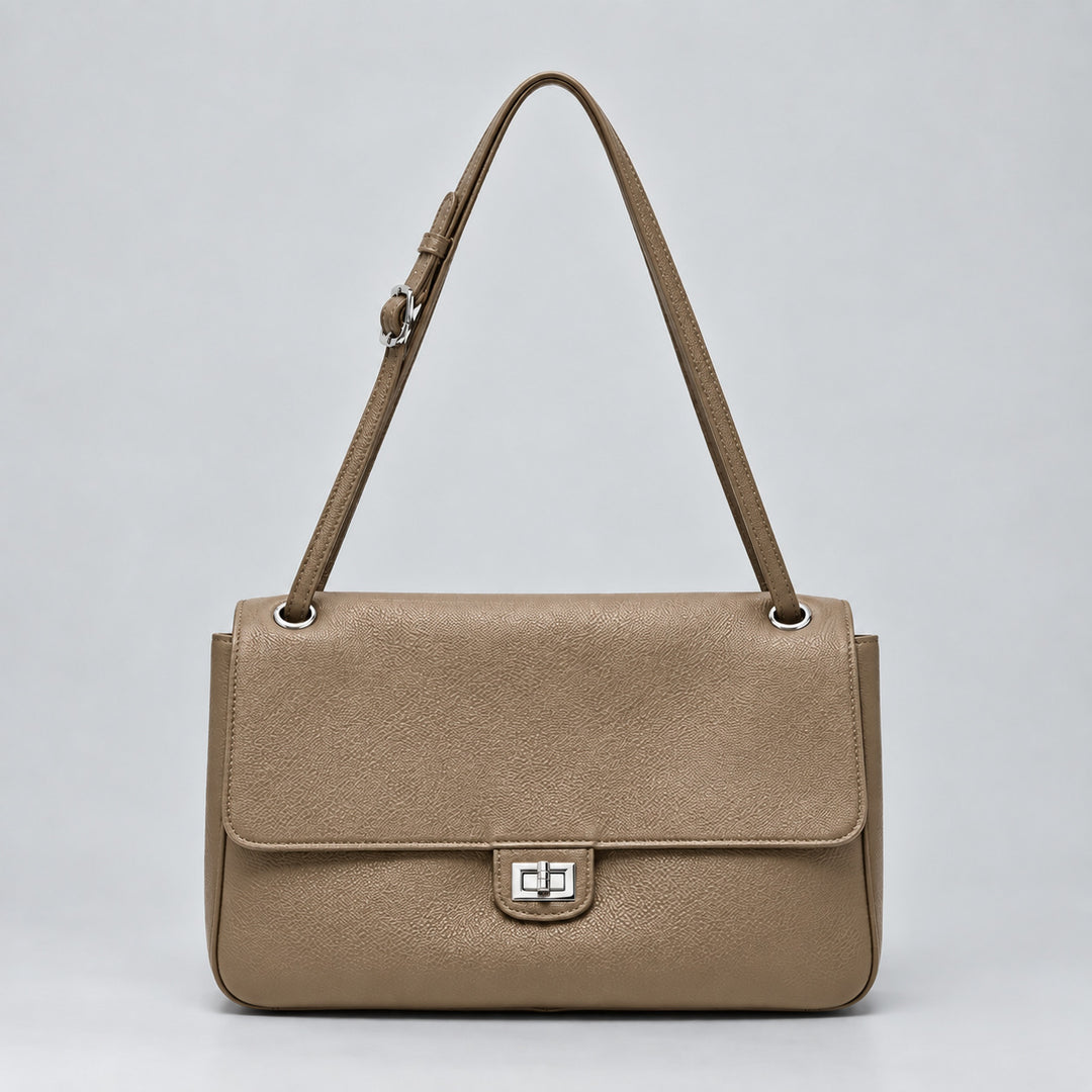 Elegant Leather Shoulder Handbag