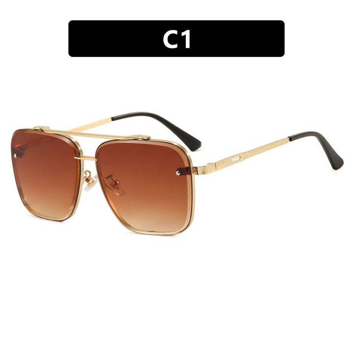 Women square sunglasses with protective lenses and modern metal frame Stornfield