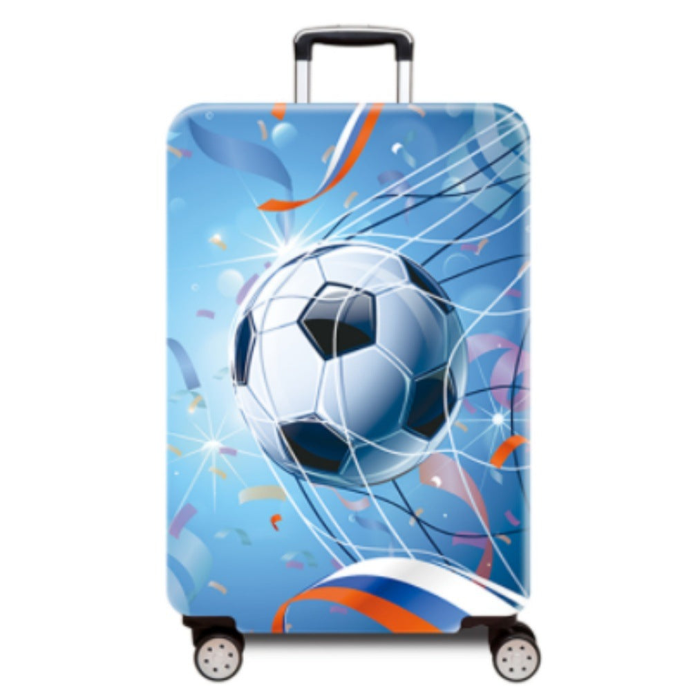 Women's hard-shell suitcase with dynamic football motif Stornfield