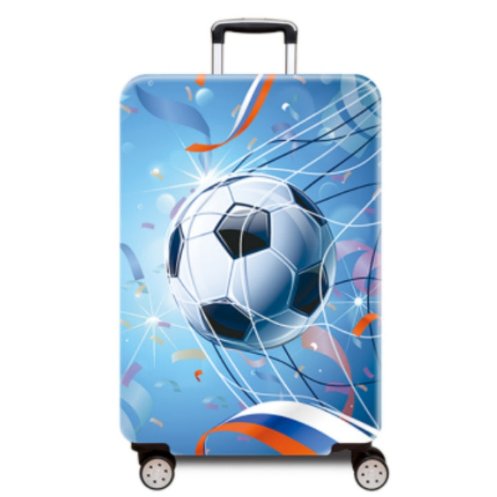 Women's hard-shell suitcase with dynamic football motif Stornfield