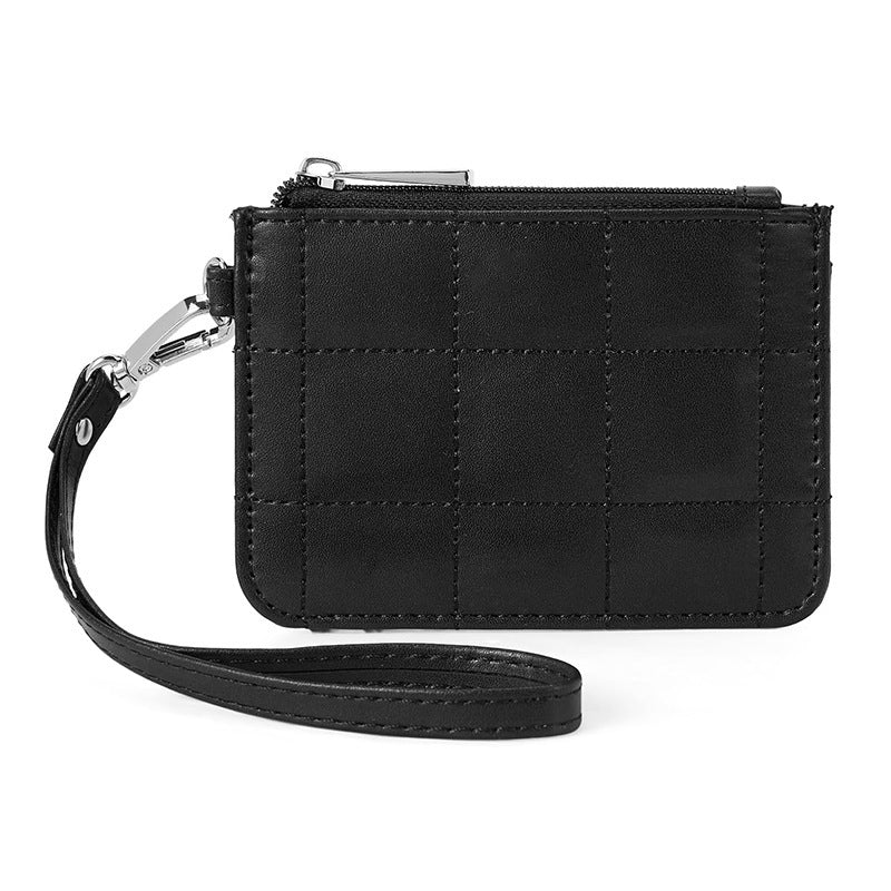 Elegant and Compact Wallet with Zipper and Wrist Strap Stornfield