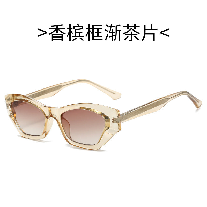 Ladies Cat-Eye Sunglasses with Modern Transparent Accents Stornfield
