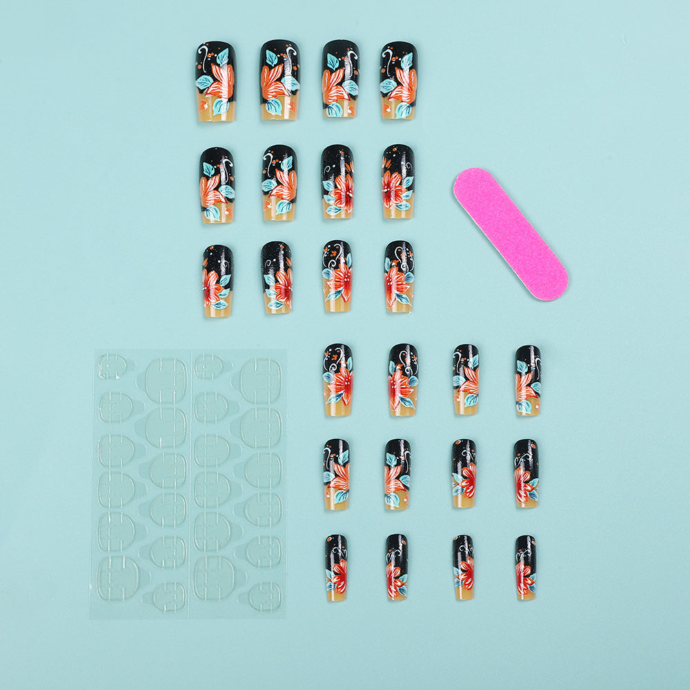 Creative nail art with floral design Stornfield