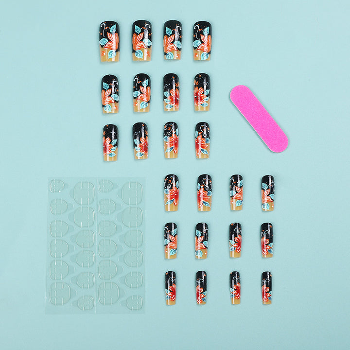 Creative nail art with floral design Stornfield