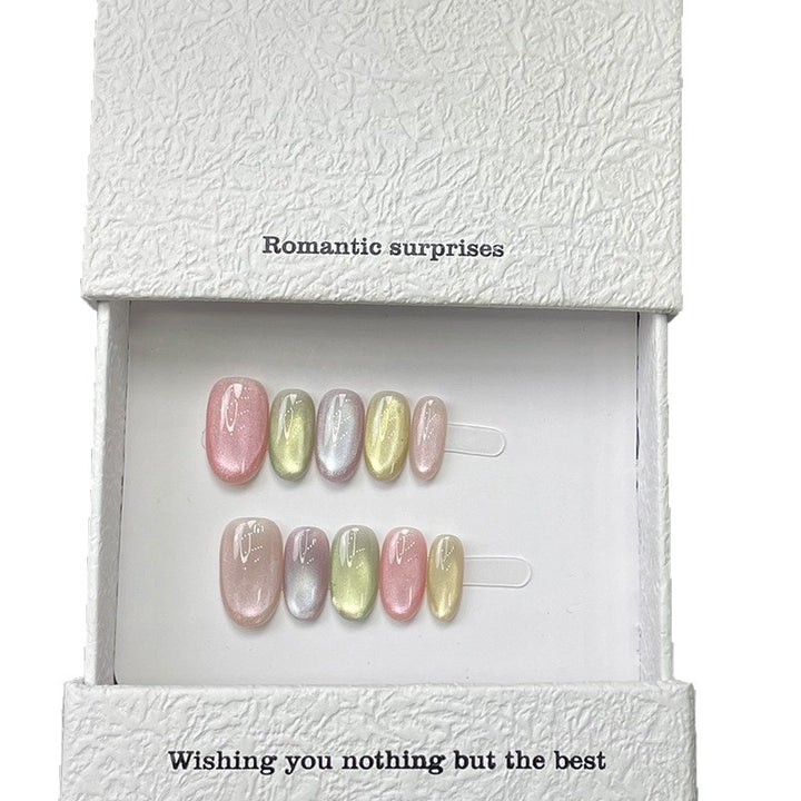 Pastel Glitter Press-On Nail Set