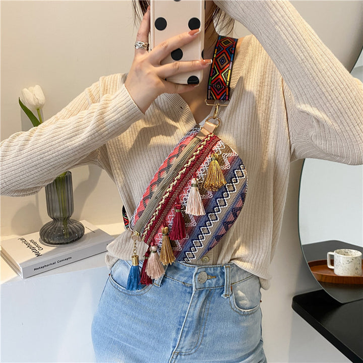 Colorful Embroidered Crossbody Bag Stornfield