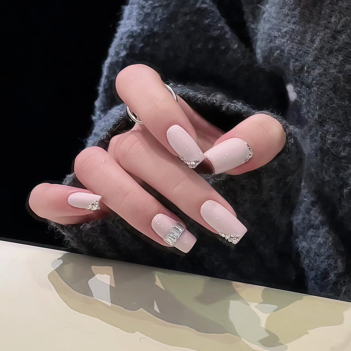 Luxurious art nails with rhinestone accents Stornfield