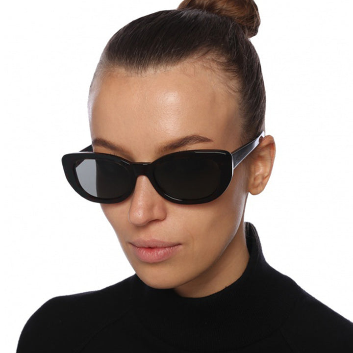 Women's Cat-Eye Sunglasses with High-Gloss Plastic Frame Stornfield
