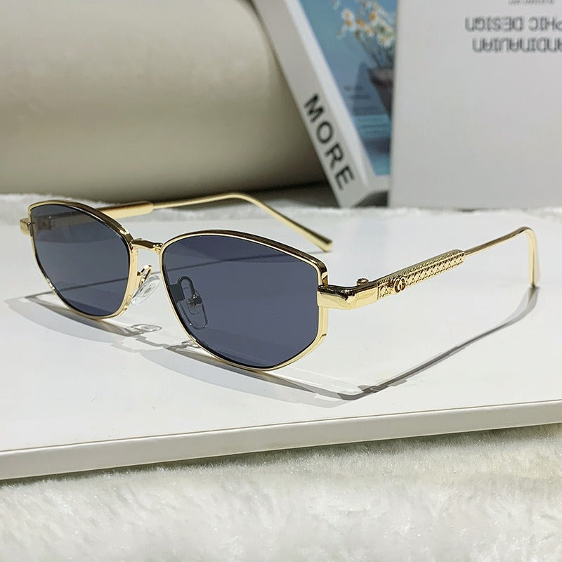 Women's elegant sunglasses with sparkling metal frame Stornfield