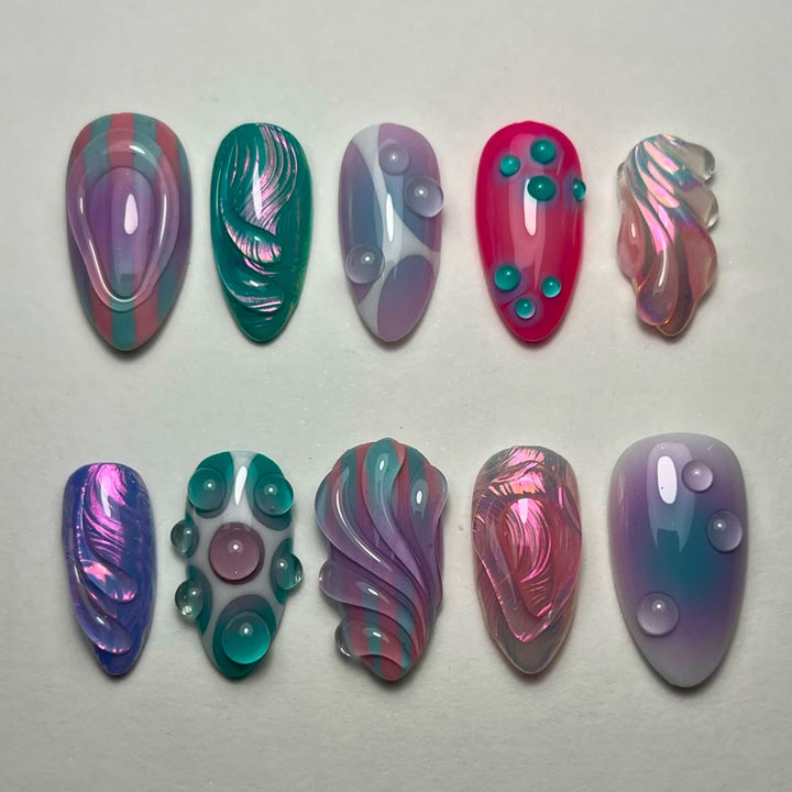 Thematic Artisan Press-On Nail Set Stornfield