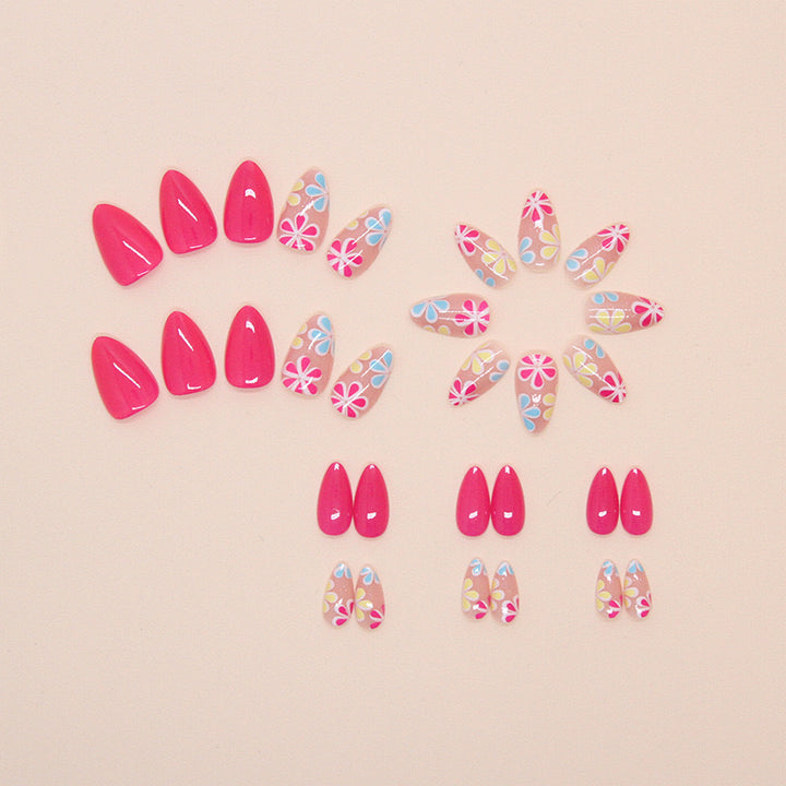 Trendy Art Nails with Floral Pattern Stornfield