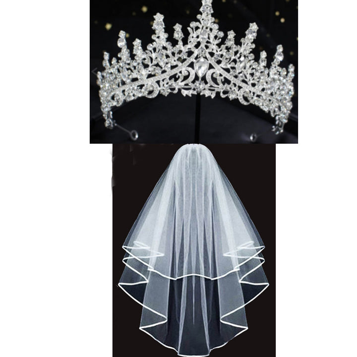 Women's Wedding Tiara and Veil Set Stornfield