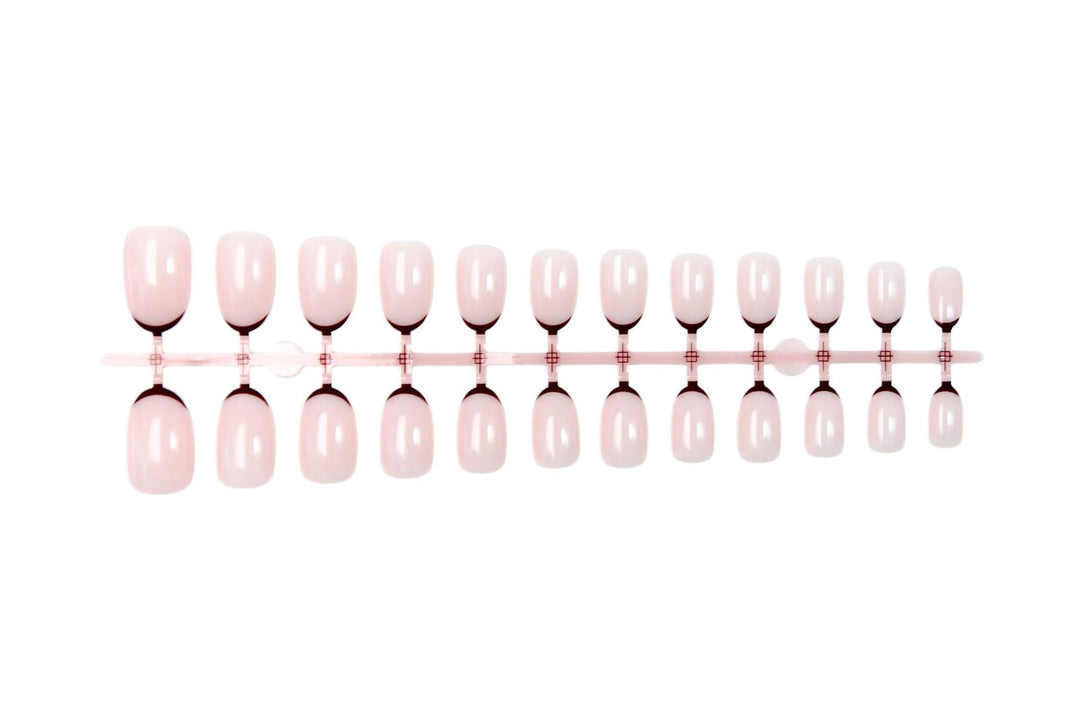Artificial nail set with elegant French tips and trendy design Stornfield
