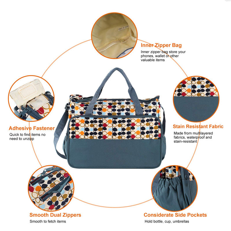 Multi-Functional Diaper Bag Tote with Changing Mat Stornfield