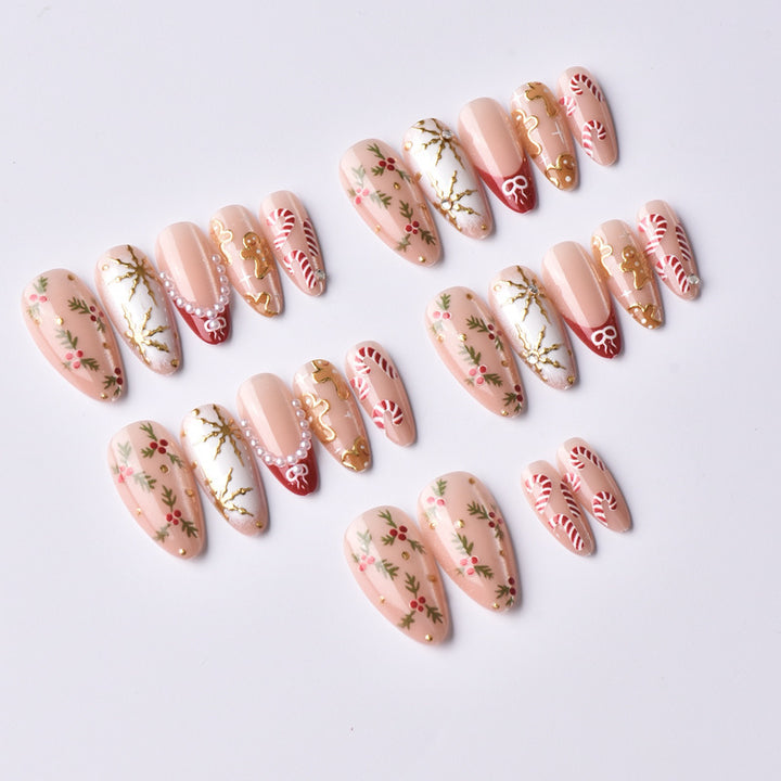 Elegant Artificial Nail Collection with Luxurious Accents Stornfield