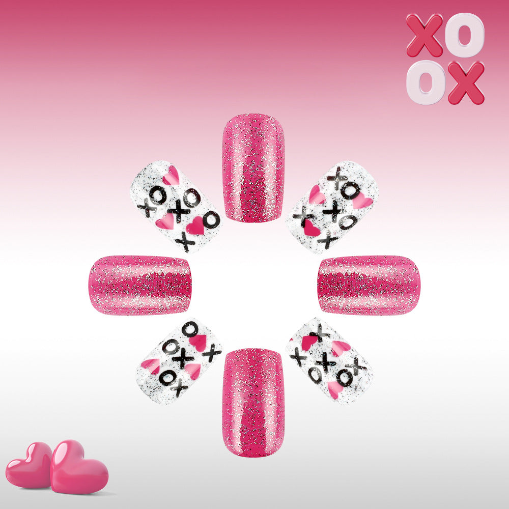 Artistic Valentine's Day Press-On Nails Stornfield