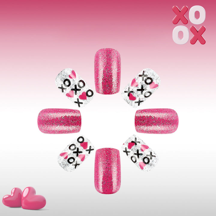 Artistic Valentine's Day Press-On Nails Stornfield