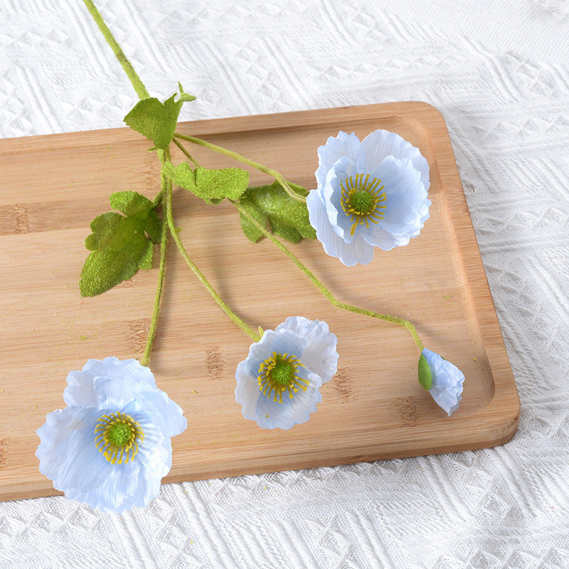 Artificial Poppy Floral Stem