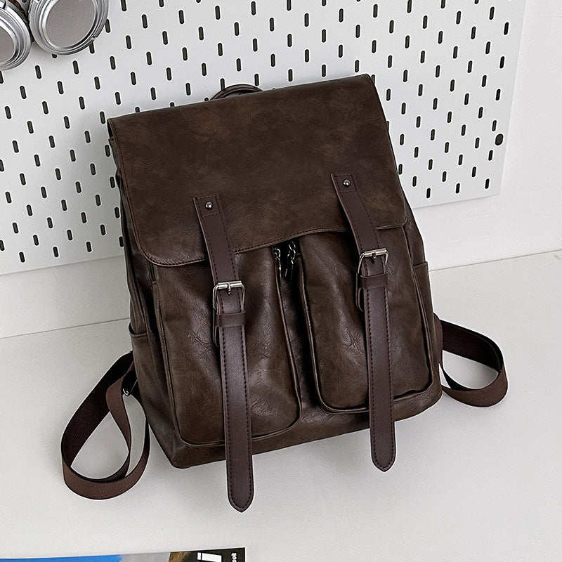 Vintage Leather Drawstring Backpack Stornfield