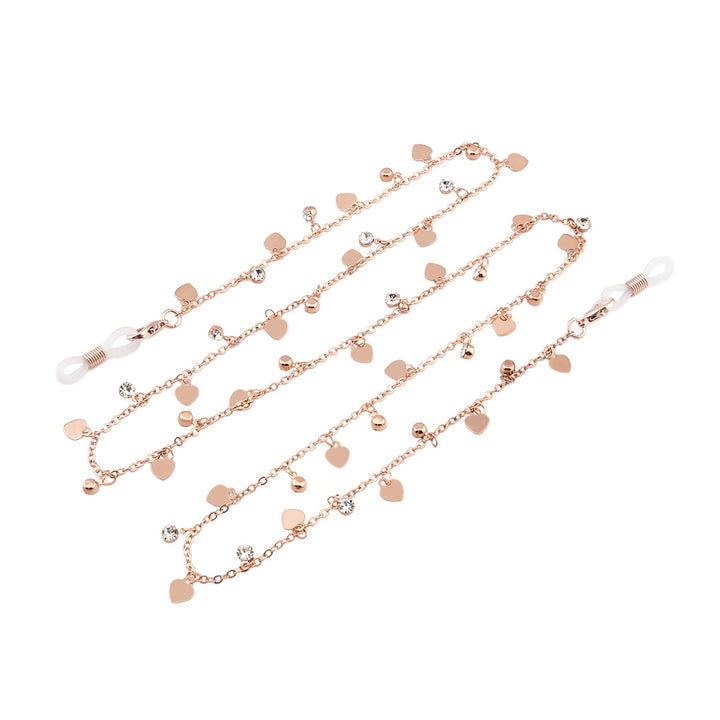 Heart-Shaped Crystal Eyewear Chain Stornfield