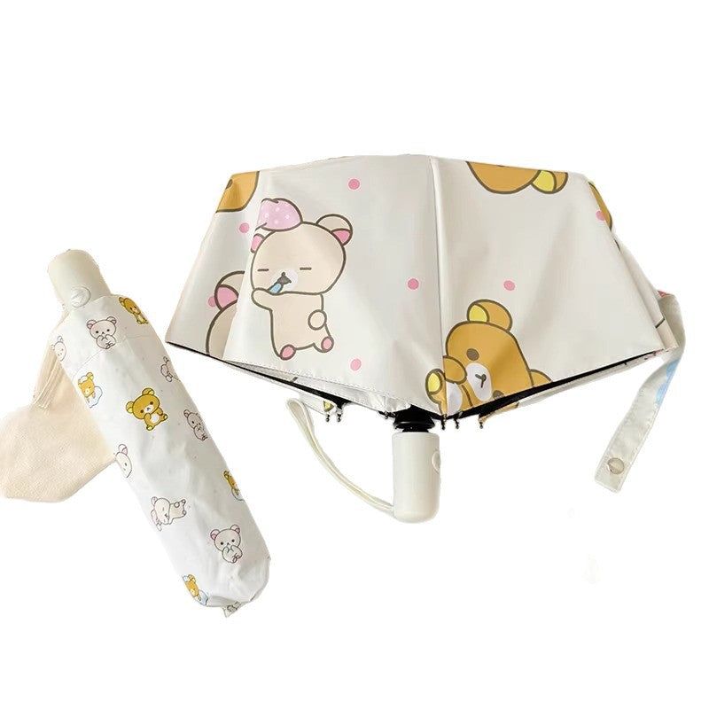 Women's Foldable Umbrella with Cute Animal Design Stornfield