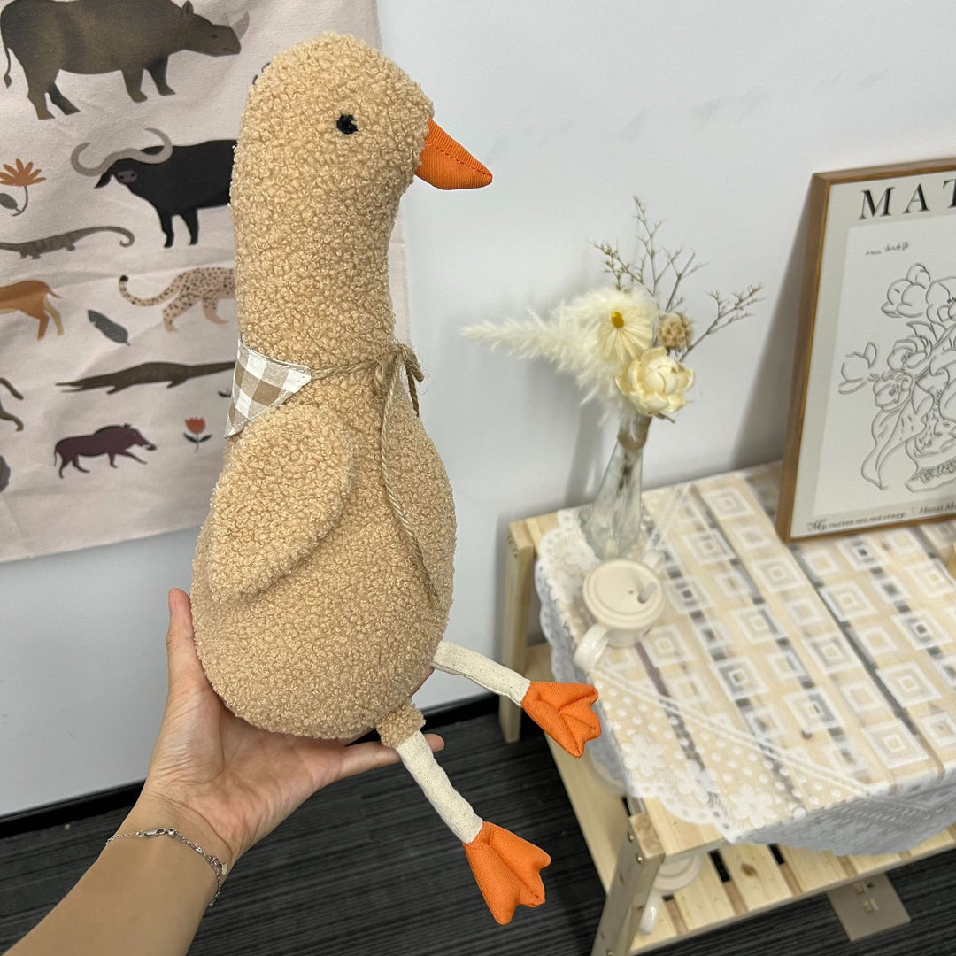 Handcrafted Long‑Neck Goose Plush Decorative Nursery Pillow
