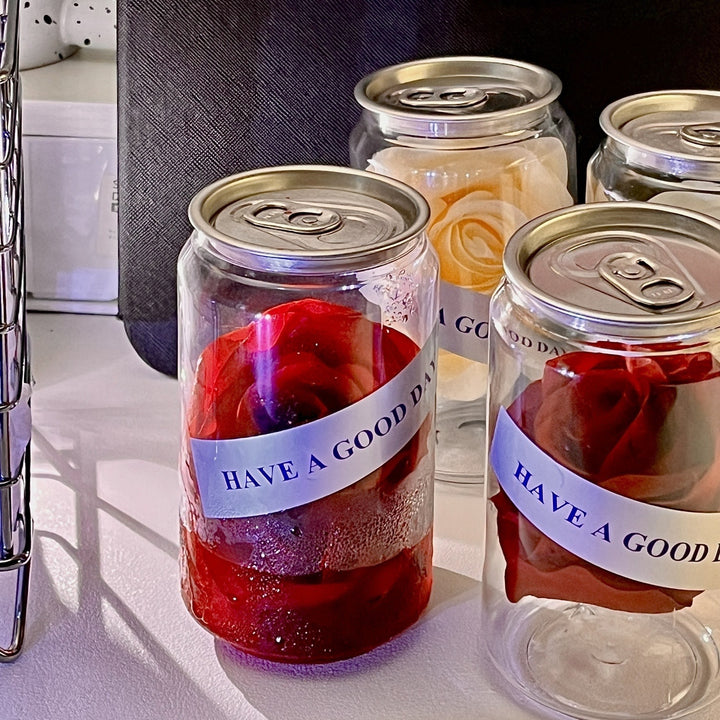 Decorative Roses In Glass Container Stornfield