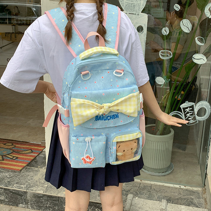 Adorable Bow-Embellished Backpack Stornfield