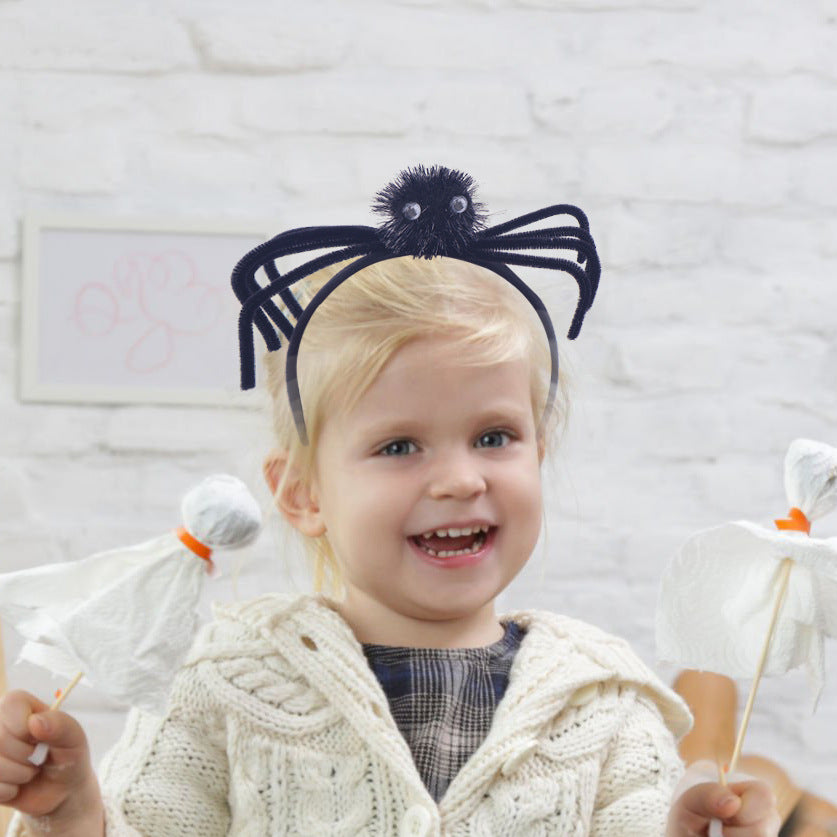 Halloween Headband with Spider Design