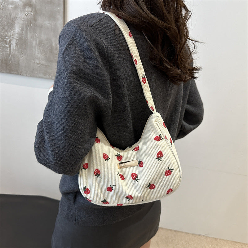Floral Embroidered Shoulder Bag