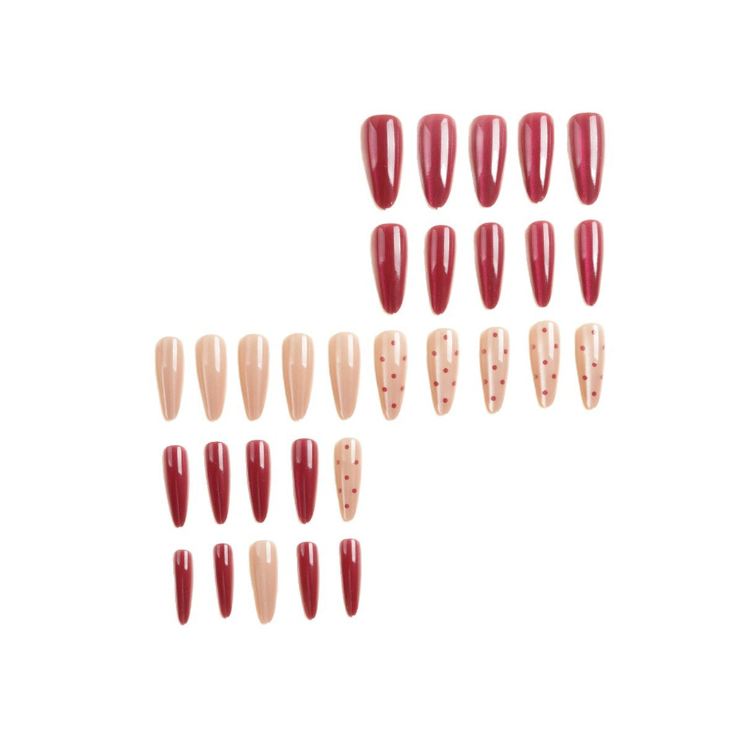 Premium Decorative Stiletto Press-On Nail Set Stornfield