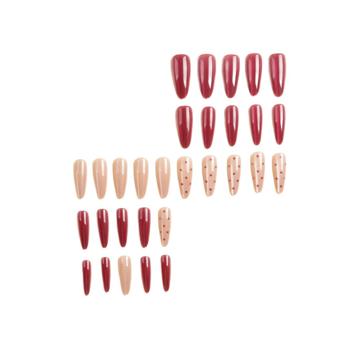 Premium Decorative Stiletto Press-On Nail Set Stornfield