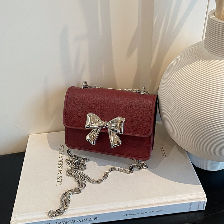 WoCharming Bow-Embellished Mini Handbag Stornfield