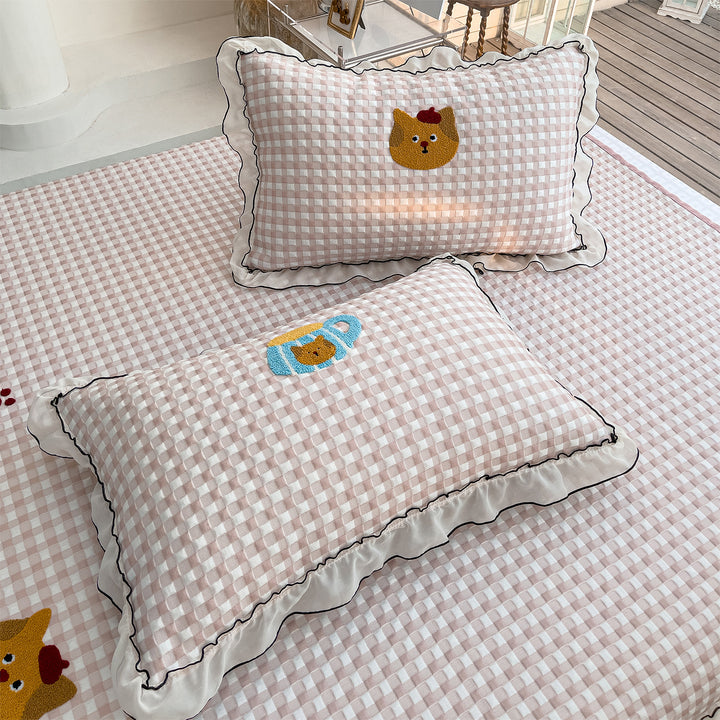 Women's cuddly blanket with playful panda motif and high-quality cotton surface Stornfield