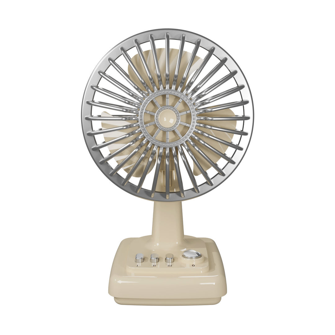 Women's portable table fan with adjustable tilt angle and powerful battery Stornfield