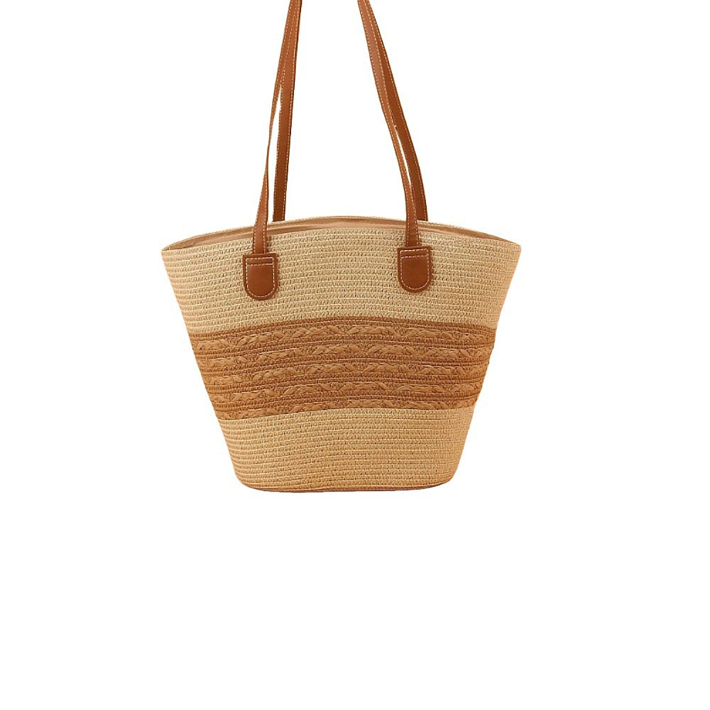 Fan bag with faux leather carrying handles Stornfield