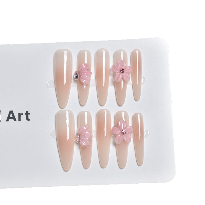 Floral-Design Press-On Nail Extensions Stornfield
