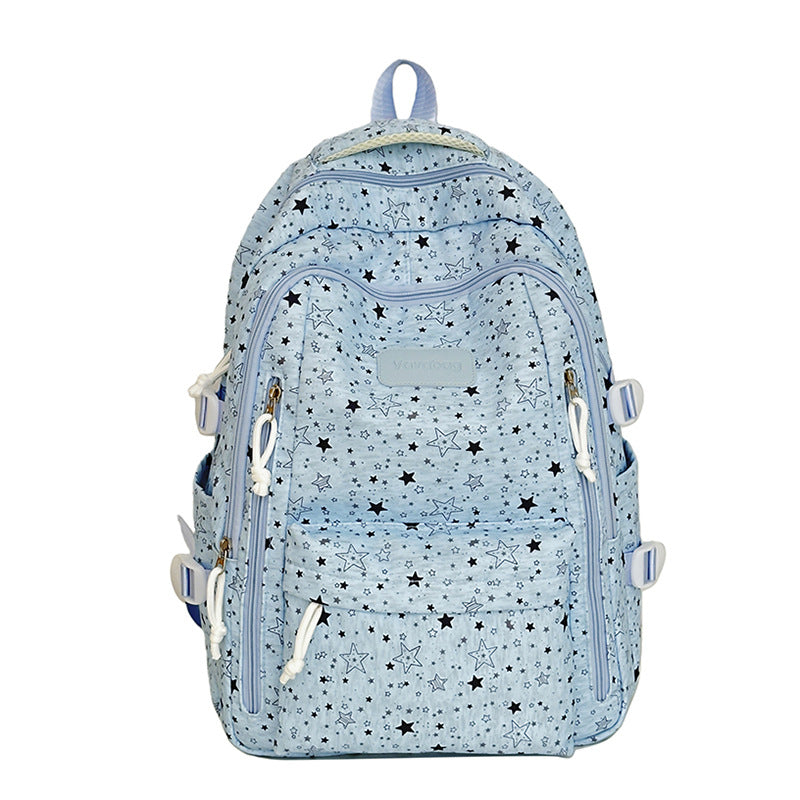 Lightweight Star-Patterned Backpack Stornfield