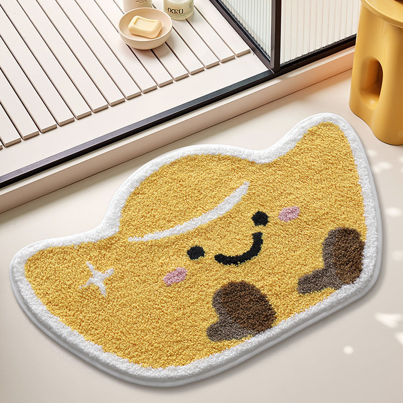 Cute dessert-themed bath mat