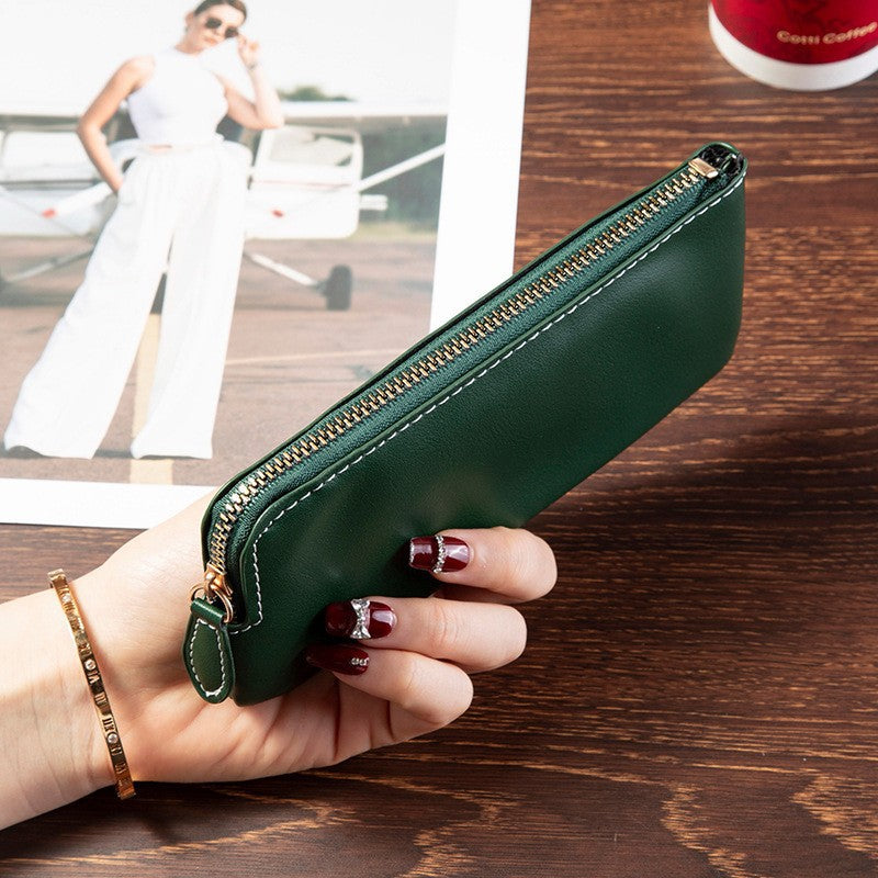 Premium Leather Zippered Travel Wallet Stornfield