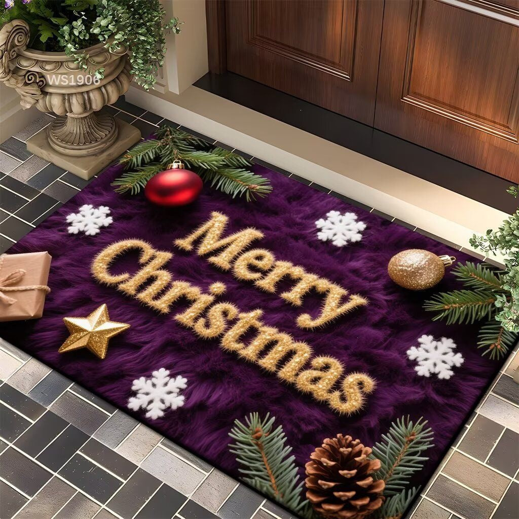 Christmas-Themed Door Mat